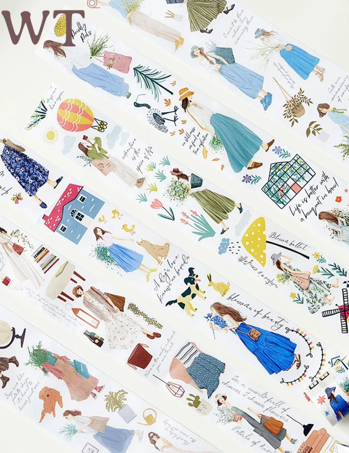 WT 100cm Colorful Wide Matte Pet Sampler