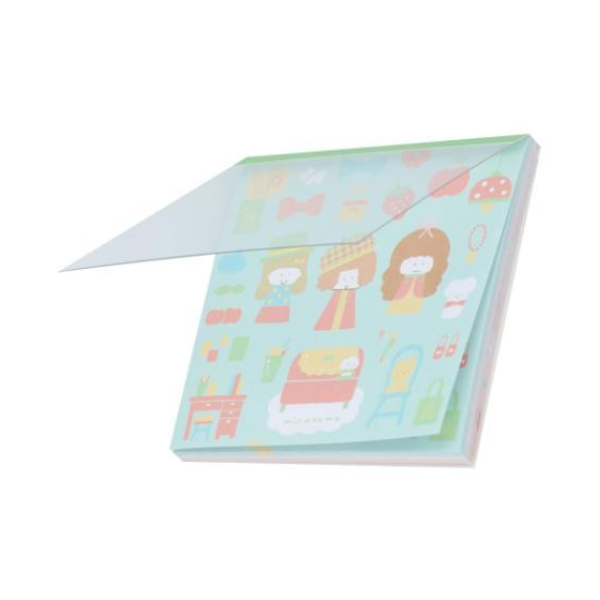 Mizutama Sunstar Square Notepad Retro Pattern