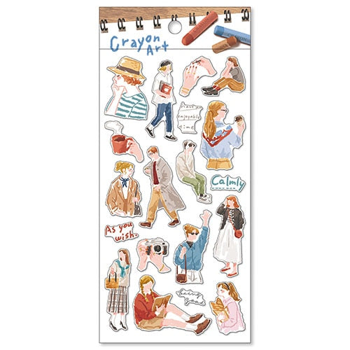 Mind Wave Crayon Art Sticker