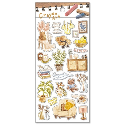 Mind Wave Crayon Art Sticker