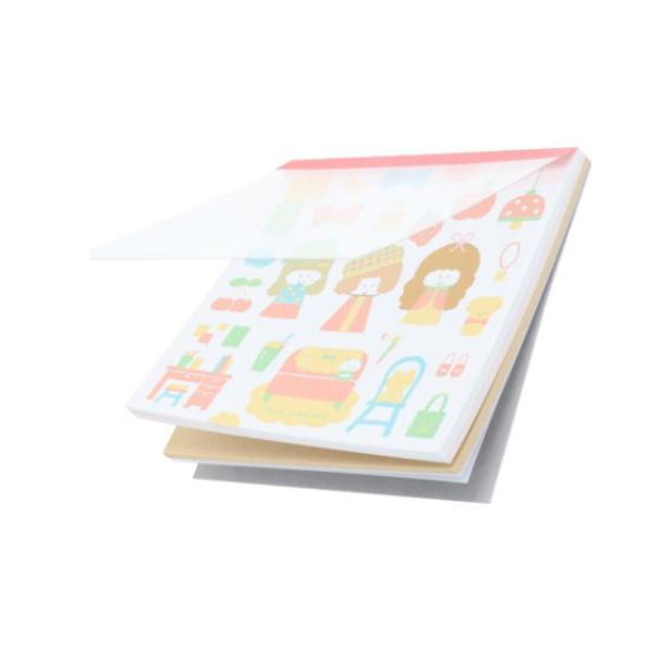 Mizutama Sunstar Square Notepad Retro Pattern