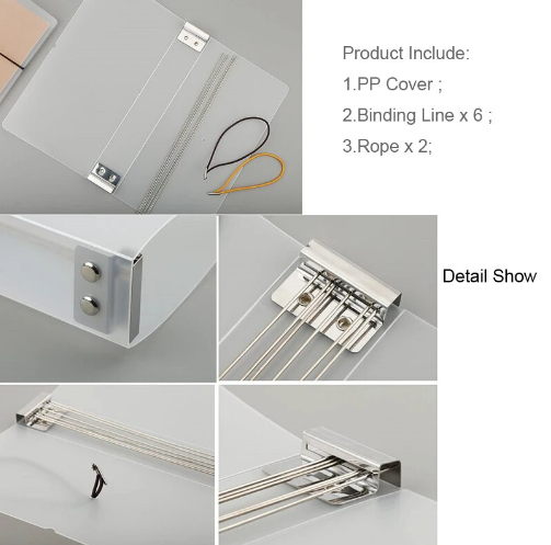 Paper Room Insert Clear Folder For Travelers Notebook - Brown