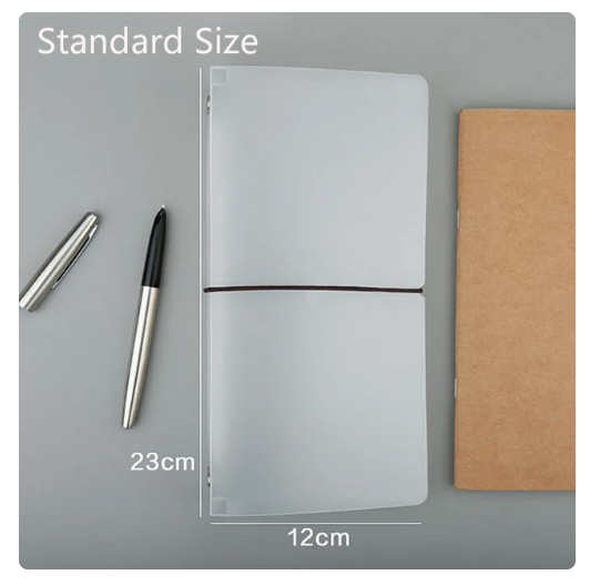 Paper Room Insert Clear Folder For Travelers Notebook - Brown