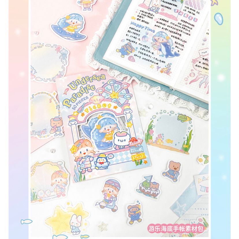 Molinta Ocean Paradise Sticker 50Pcs