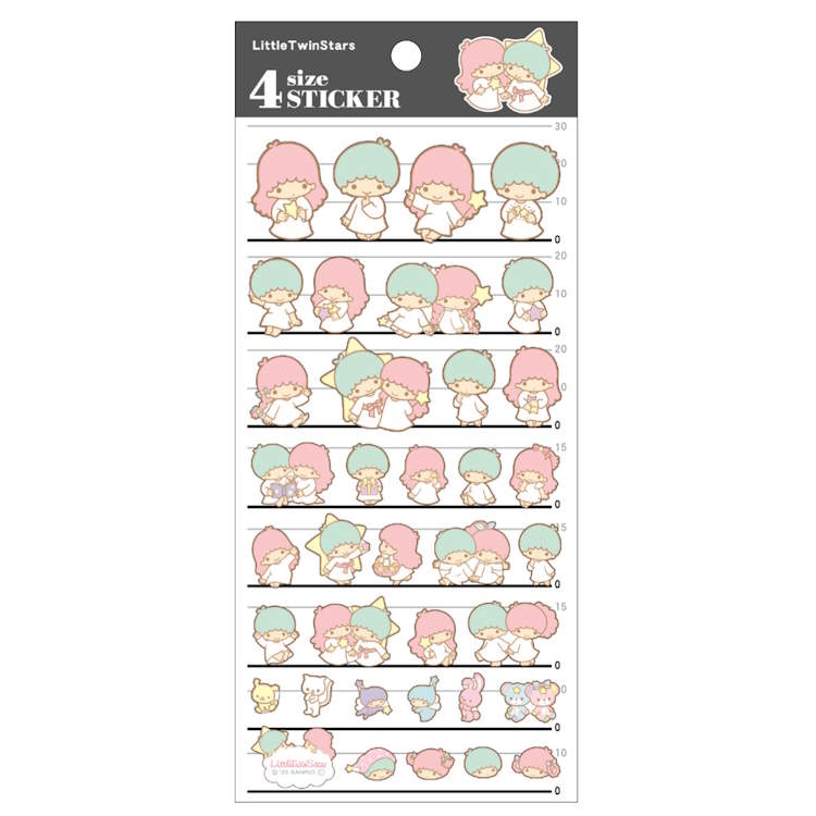 Sanrio Characters 4 Size Sticker Cute Model Clear Seal