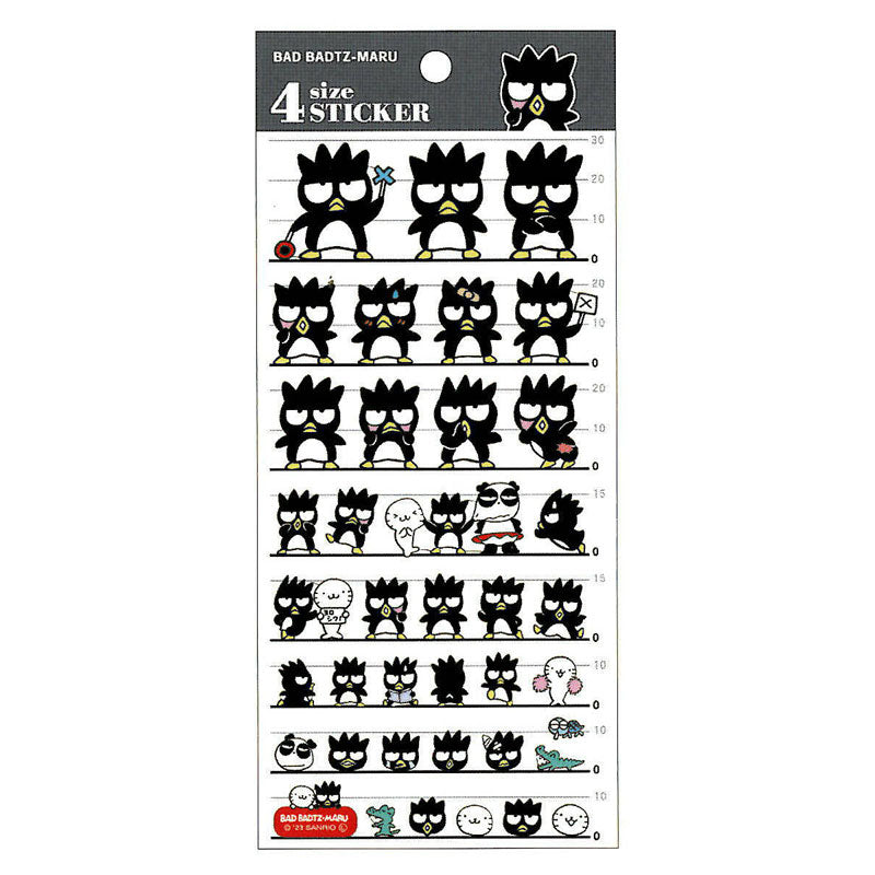 Sanrio Characters 4 Size Sticker Cute Model Clear Seal