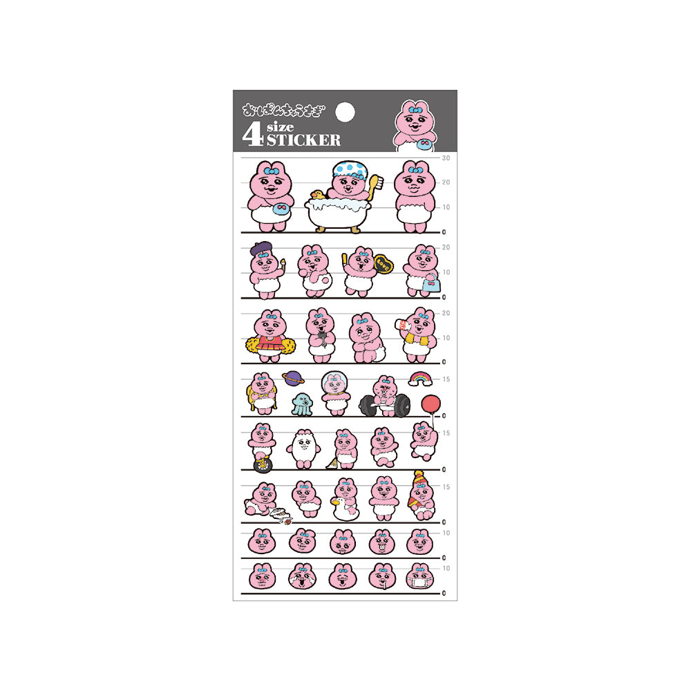Sanrio Characters 4 Size Sticker Cute Model Clear Seal