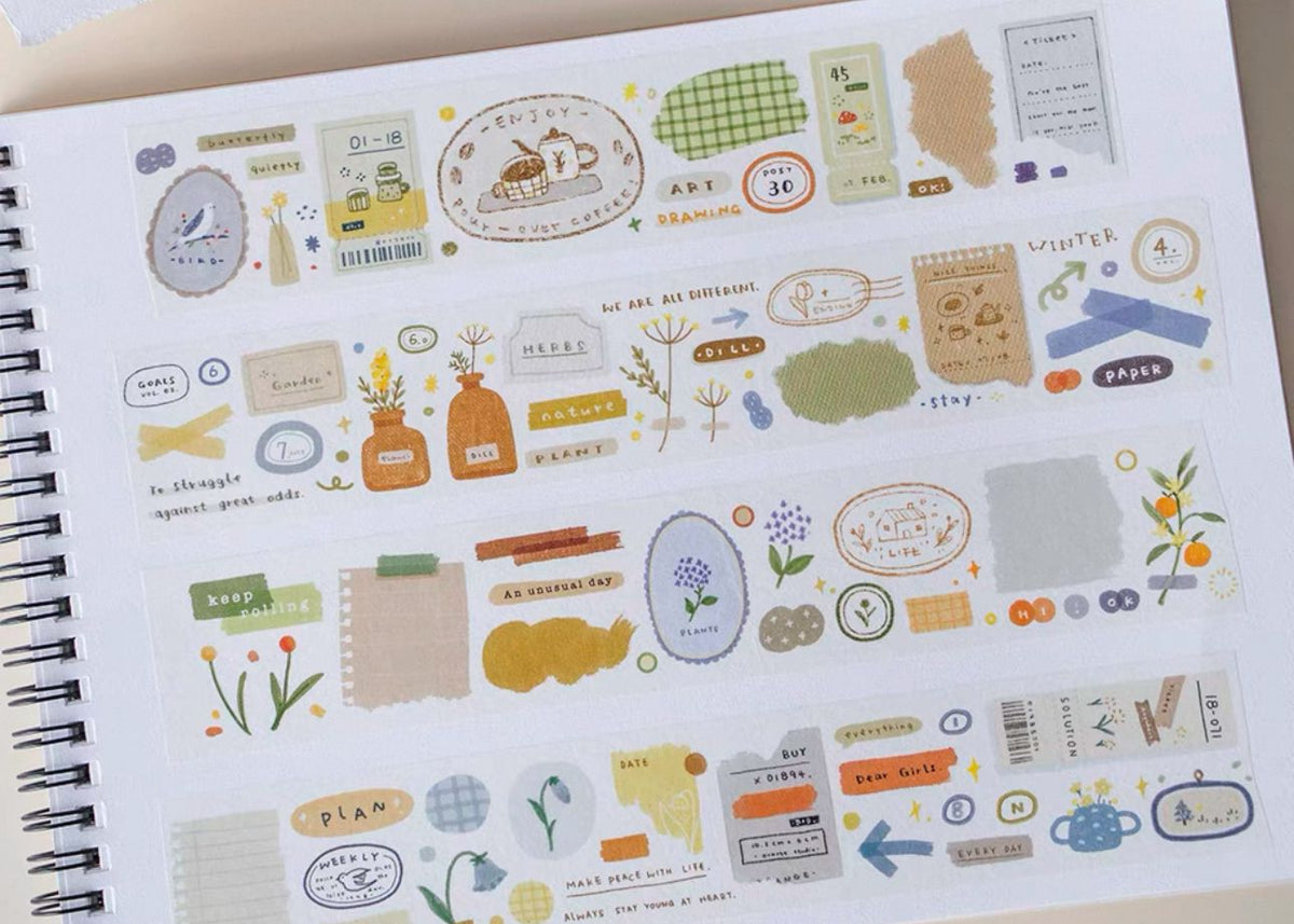 Orange Studio 100cm Washi Sampler