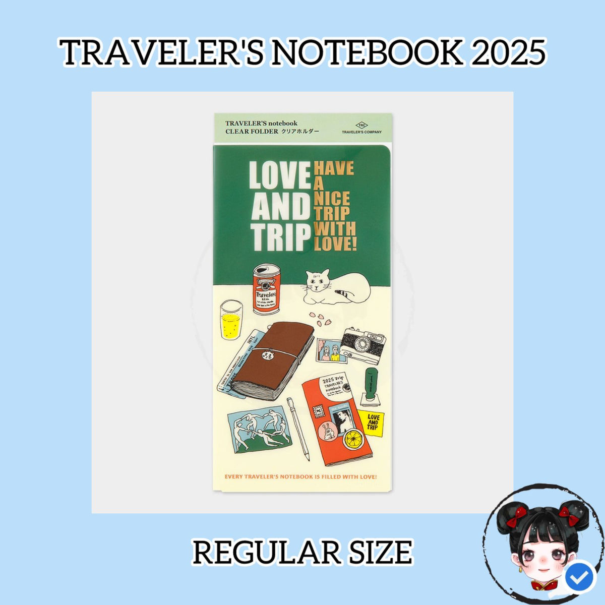 Travelerss Notebook 2025 Clear Folder