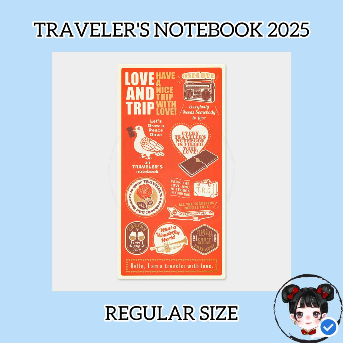 Travelers Notebook 2025 Plastic Sheet