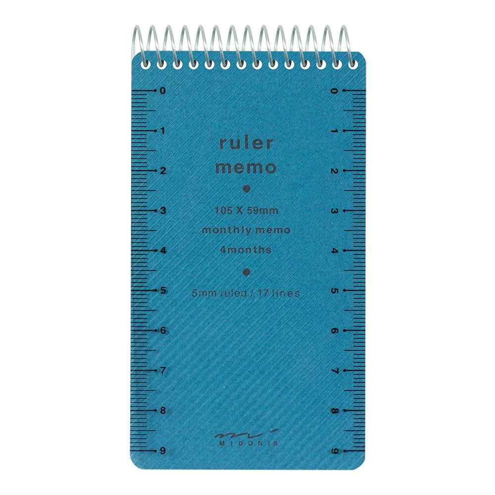 Midori Small Ruler Monthly Memo Pad