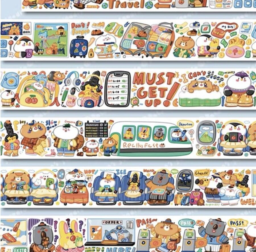 Bulan Studio 200cm Washi Sampler Map Day