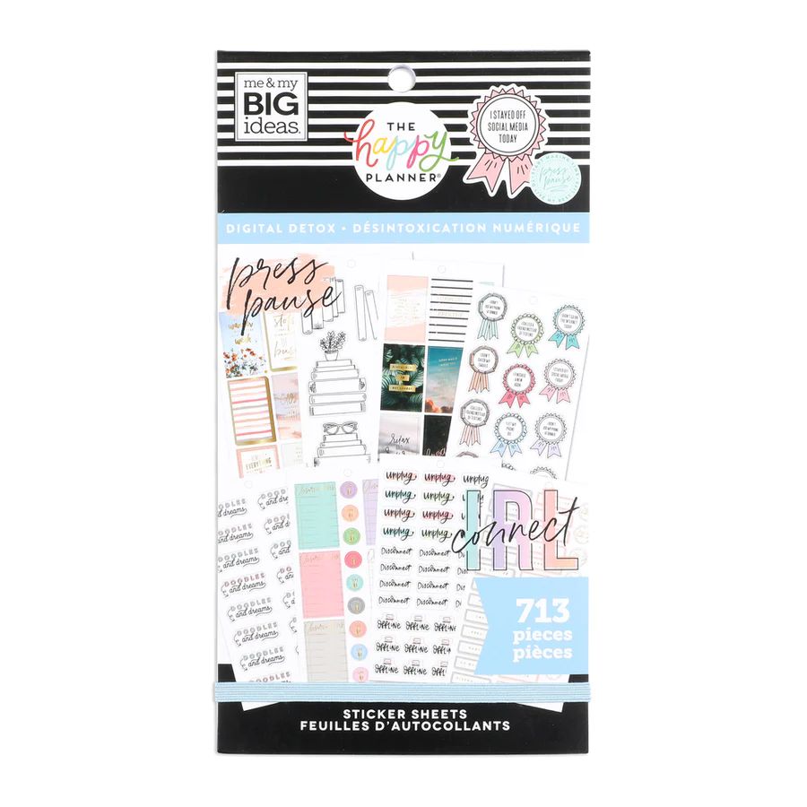 The Happy Planner Value Pack Stickers - Digital Detox