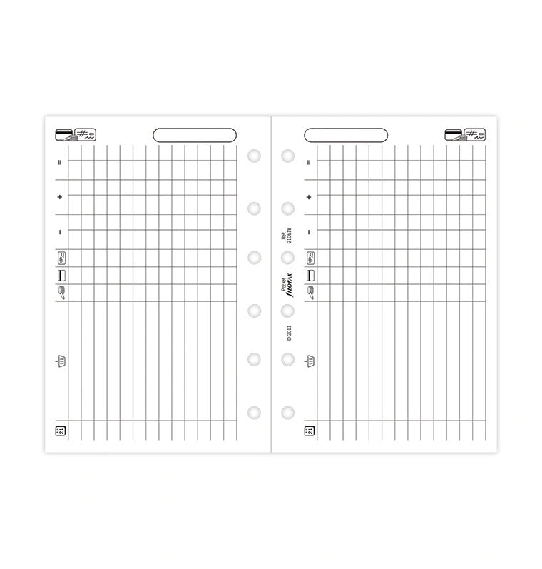 Filofax System Notebook Refill Pocket Size Financial Small (210618)