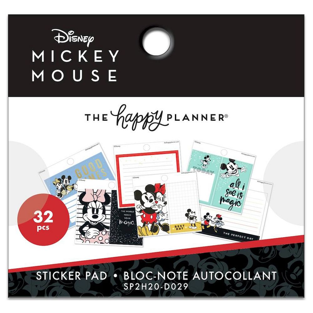 The Happy Planner Disney Mickey + Minnie Tiny Sticker Pad