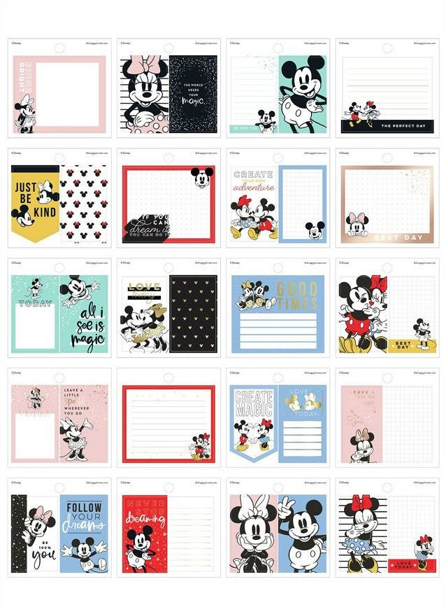 The Happy Planner Disney Mickey + Minnie Tiny Sticker Pad