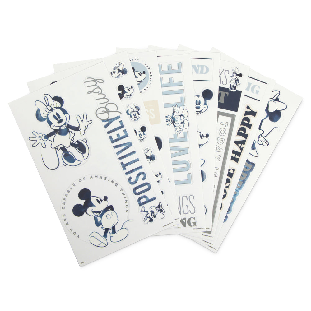 Disney Mickey Mouse & Minnie Mouse Indigo Large Icons Stickers