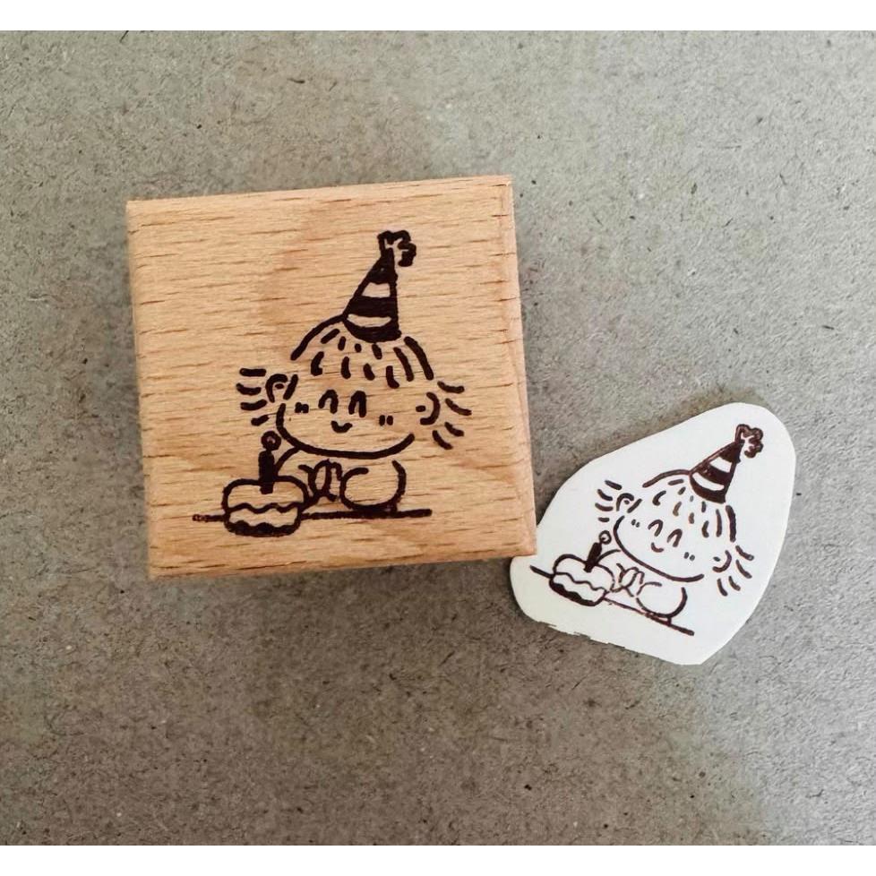 Hao E Wooden Rubber Stamp for Journaling &amp; Decoration