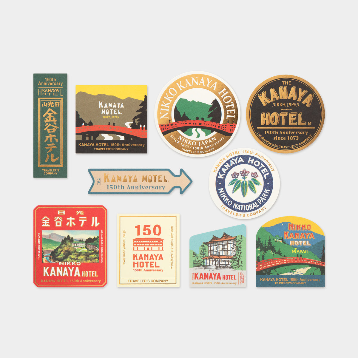 Travelers Factory Sticker Set Limited Edition Kanaya Hotel