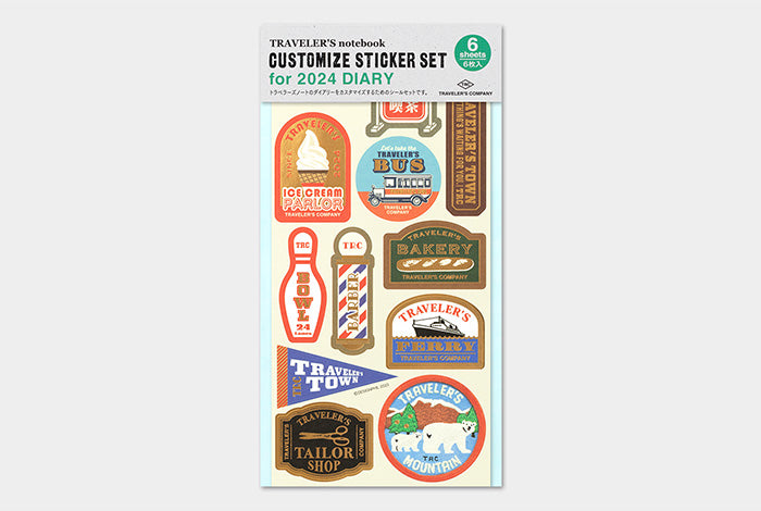 Travelers Notebook Customized Sticker Set for Diary 2024