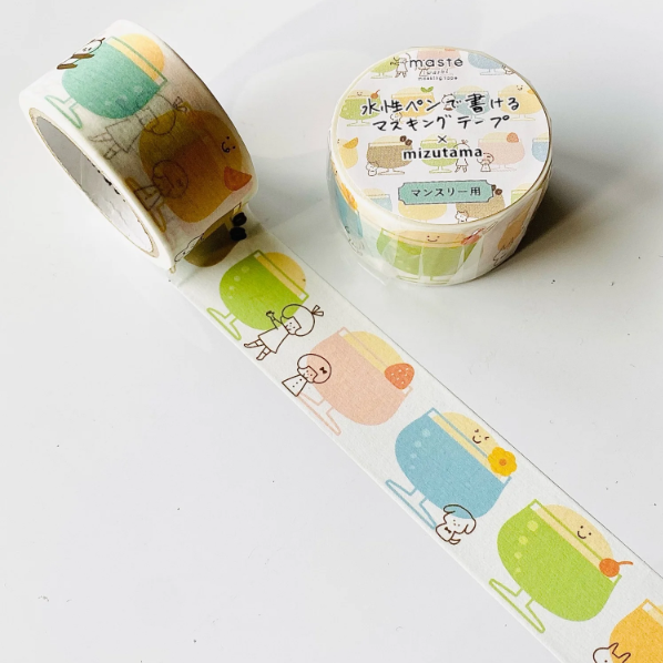 Maste X Mizutama Writable Masking Tape