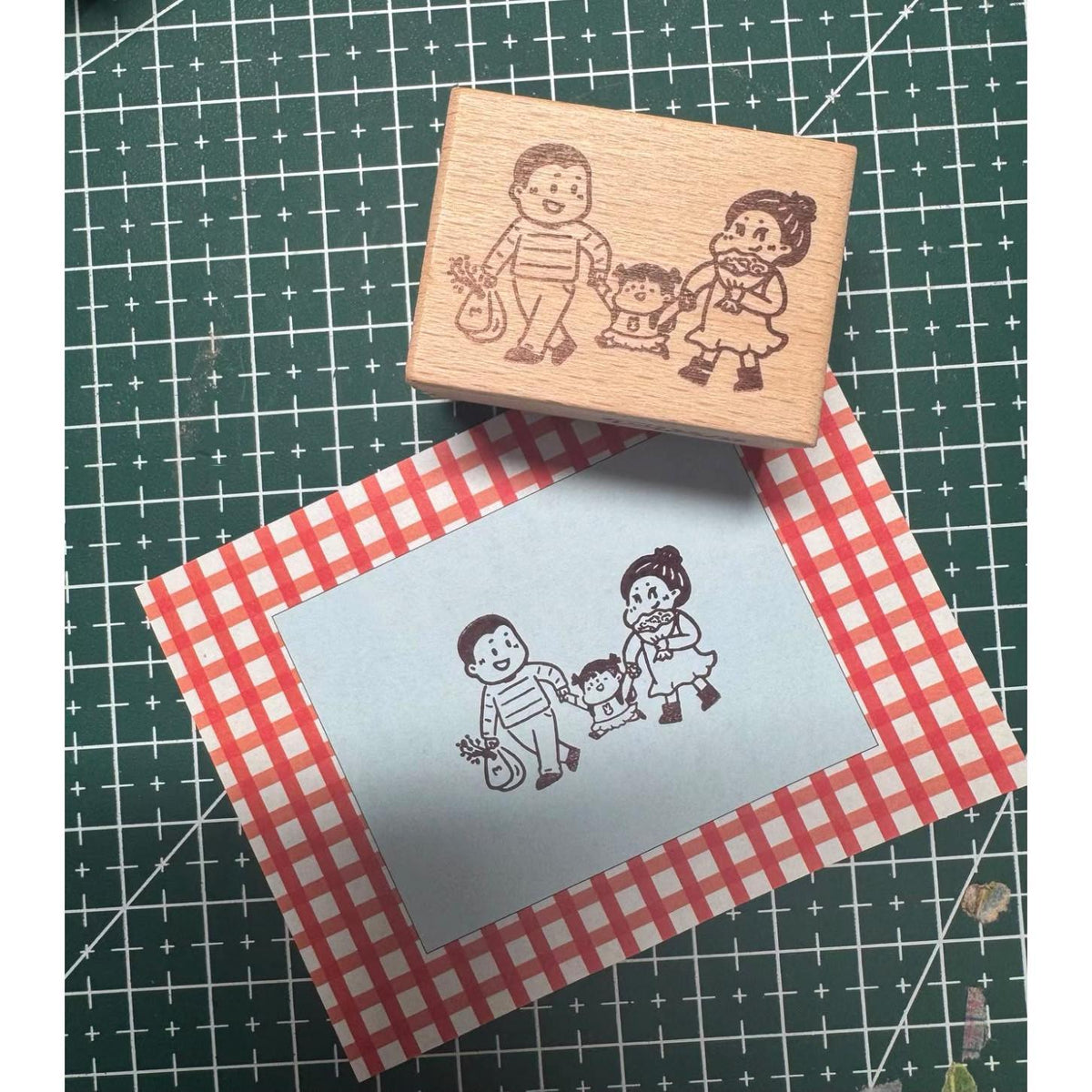 Hao E Wooden Rubber Stamp for Journaling &amp; Decoration