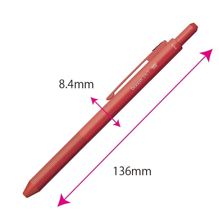 Ohto Bloom 3 in 1 Ballpoint Pen Multi-Function