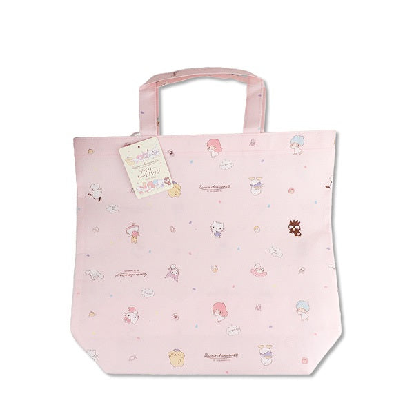 Daiso Daily Sanrio Tote Bag (L) Character Mix
