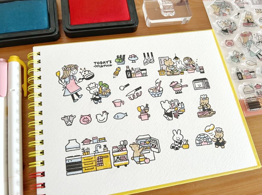 Clear Stamp Sakuralala 365 Today&#39;s Menu