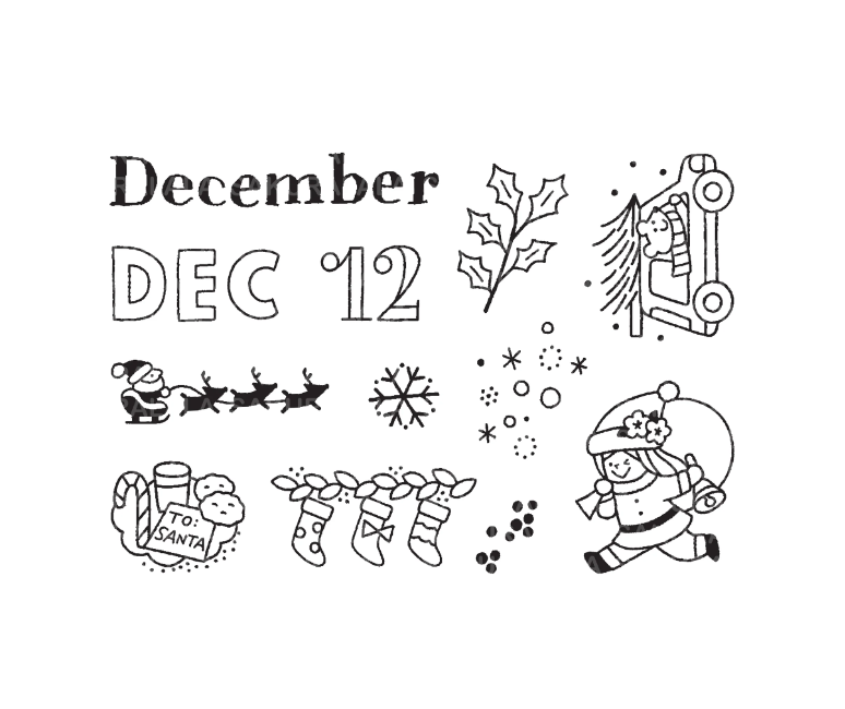 Clear Stamp Sakuralala Day By Day 365