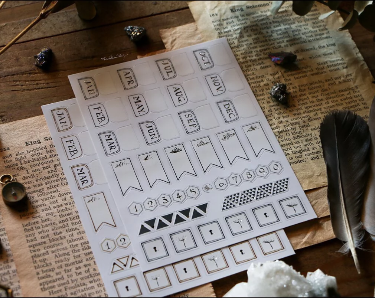 Lin Chia Ning Journal Labeling Sticker Set