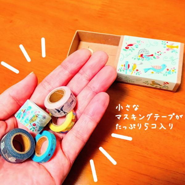 Shinzi Katoh Box Birds Set of 5 Masking Tape