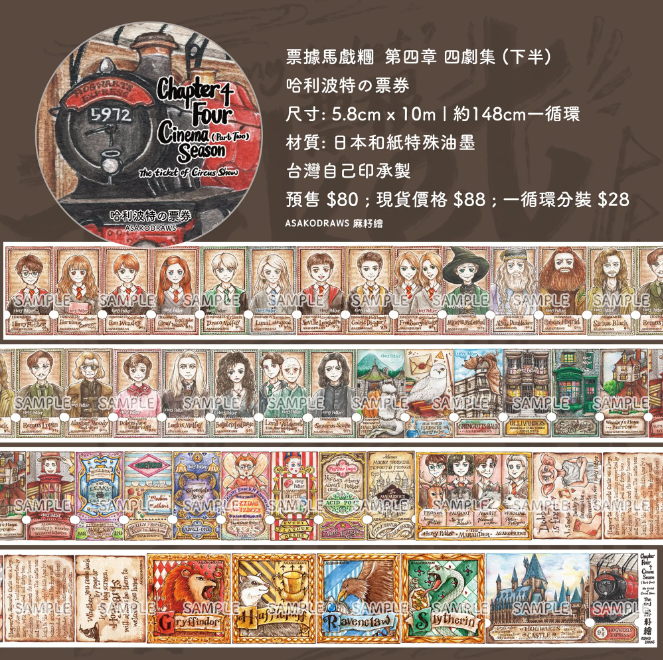 Asako Draws Chapter 4 Cinema Season Harry Potter Tickets Masking Tape