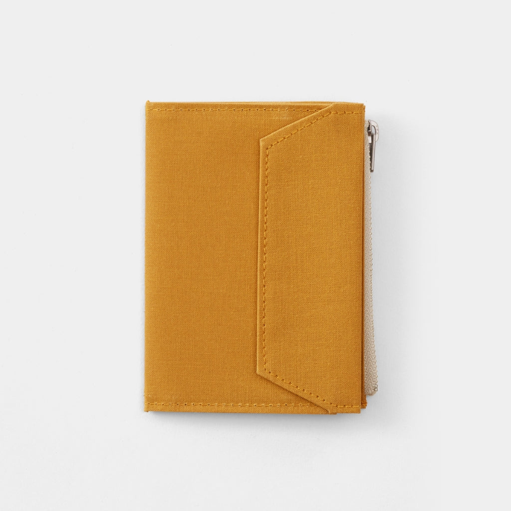 Fourruof X Travelers Factory Cotton Zipper Case Passport - Mustard