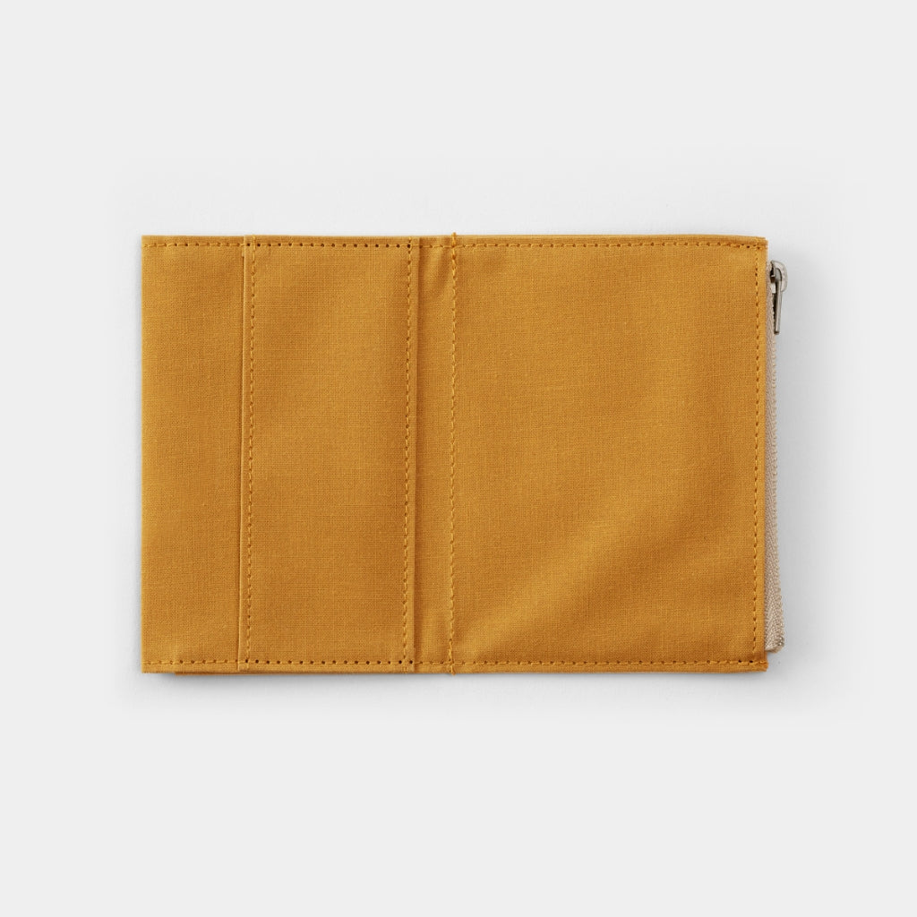 Fourruof X Travelers Factory Cotton Zipper Case Passport - Mustard