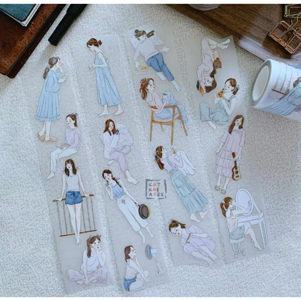 KAT KREATES Kiss Cut PET Sampler 100cm for Decoration