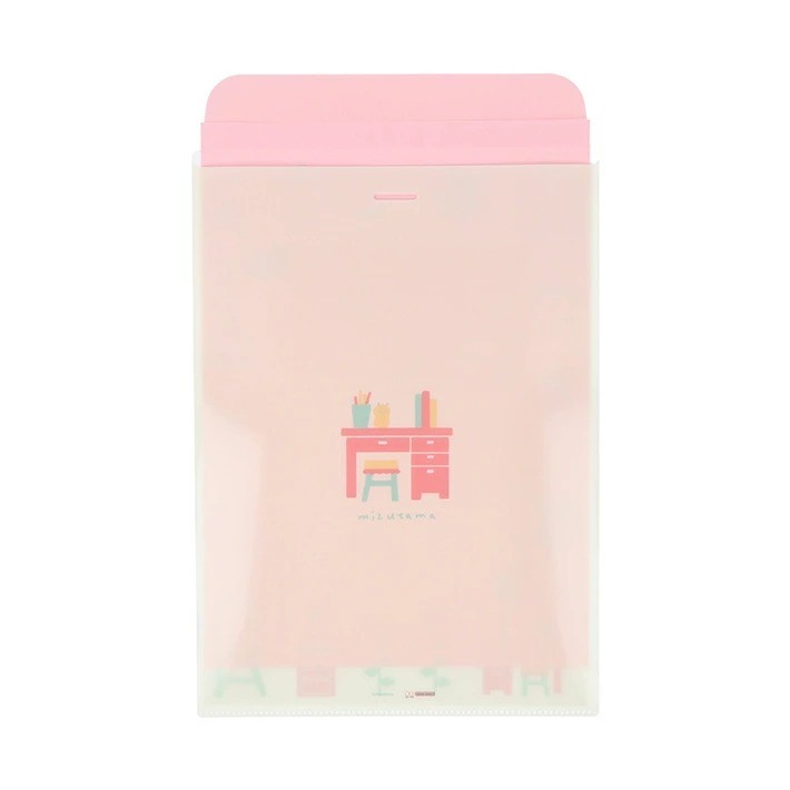 Sunstar Mizutama Clear File with Envelope A4 Size