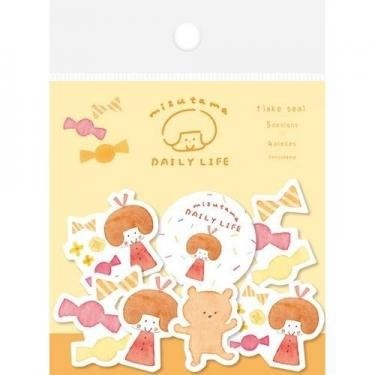 Mizutama Furukawa Daily Life Washi Flake Sticker