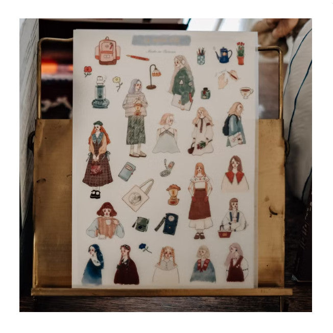 La Dolce Vita Japanese Paper Sticker Cut Type A5 Size