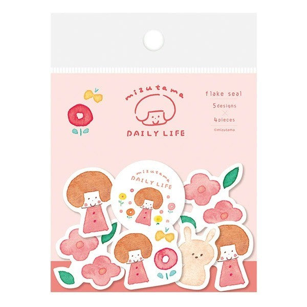 Mizutama Furukawa Daily Life Washi Flake Sticker