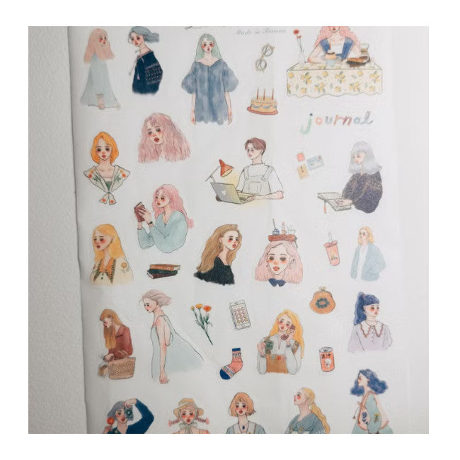 La Dolce Vita Japanese Paper Sticker Cut Type A5 Size