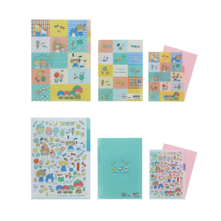 Sunstar Mizutama x Sanrio Characters Clear File A5 size 3 pockets