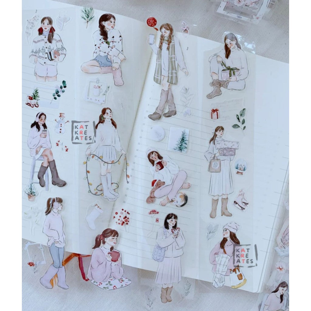 KAT KREATES Kiss Cut PET Sampler 100cm for Decoration