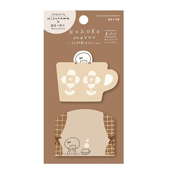 Furukawa Mizutama Kokoromoyou Die Cut Paper Sticky Notes