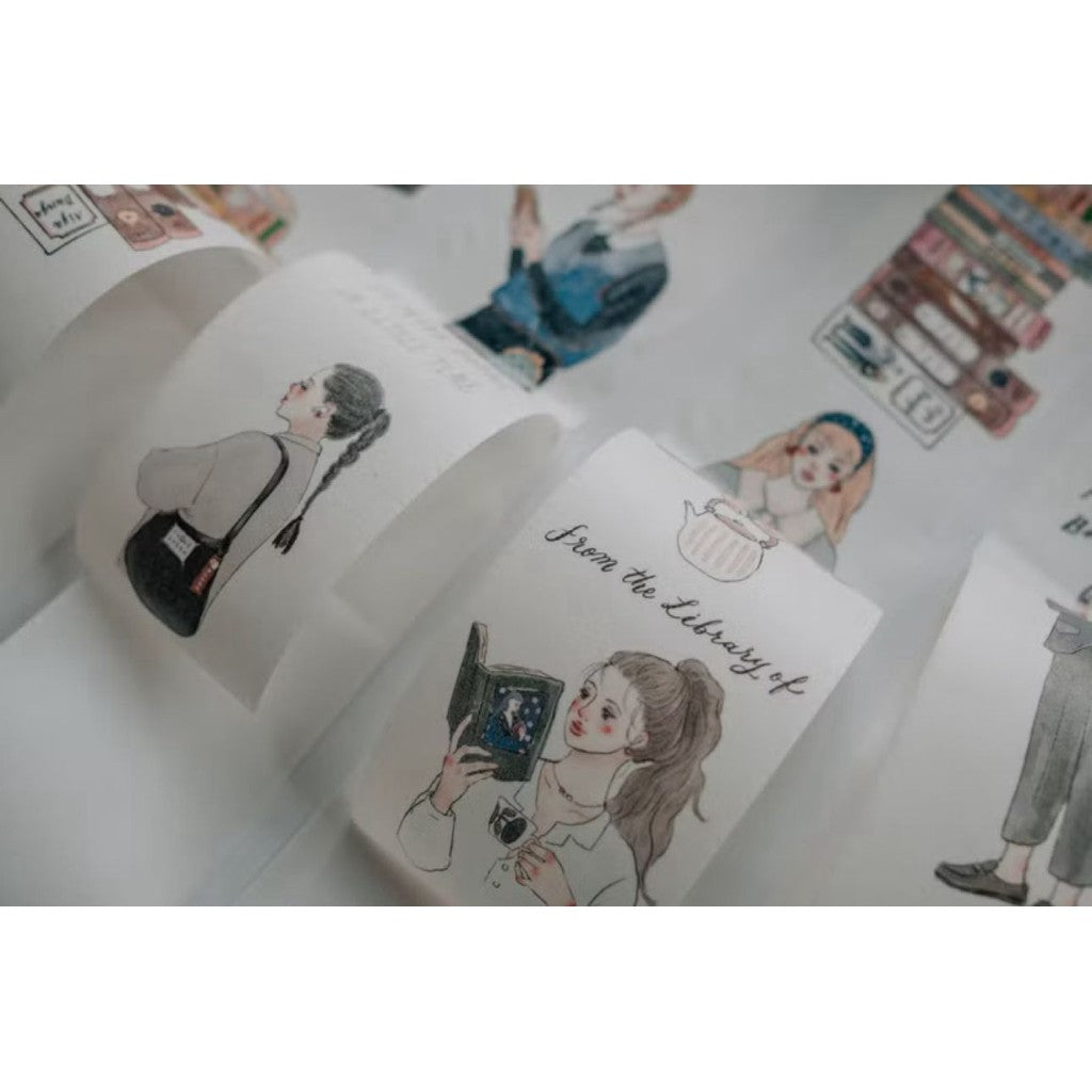 La Dolce Vita Life in a bookstore Washi Sampler 90cm