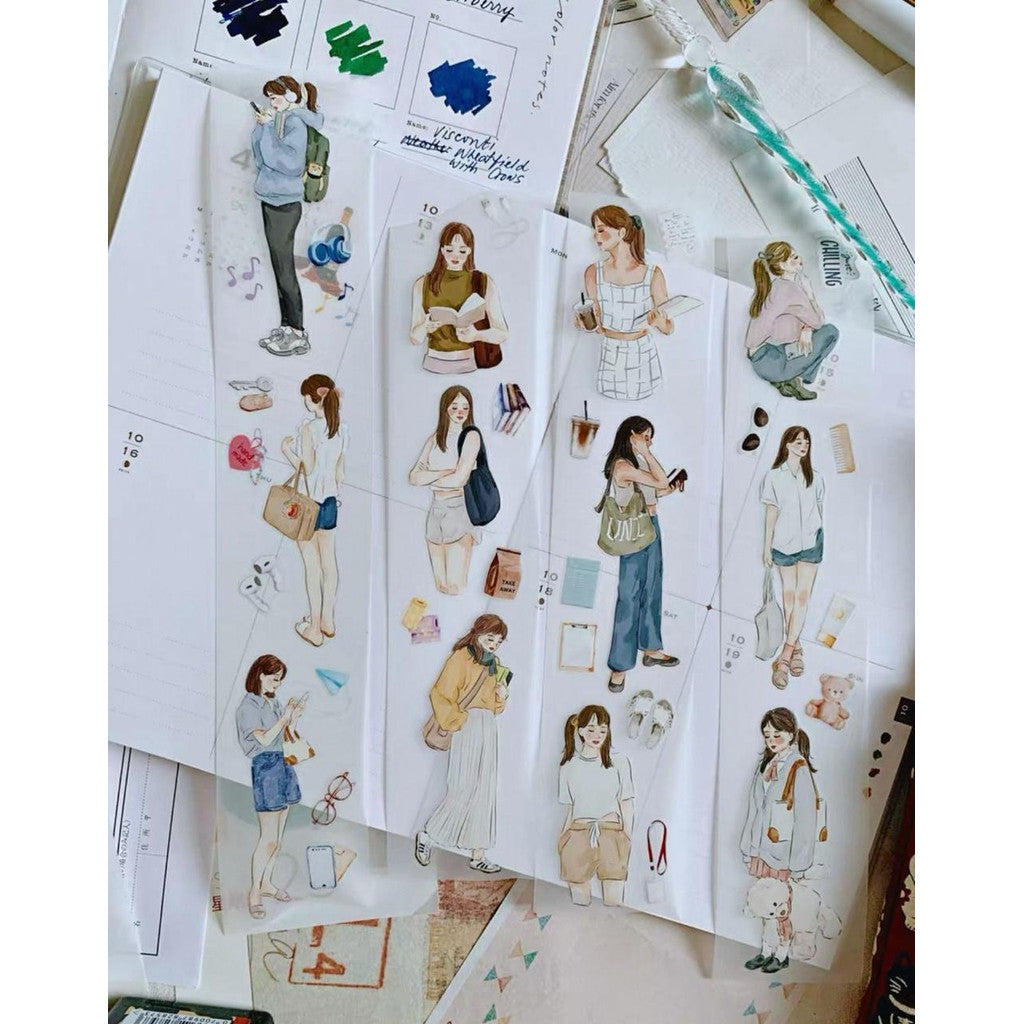 KAT KREATES Kiss Cut PET Sampler 100cm for Decoration