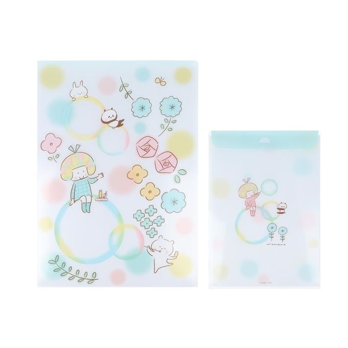 Sunstar Mizutama Clear File with Envelope A4 Size