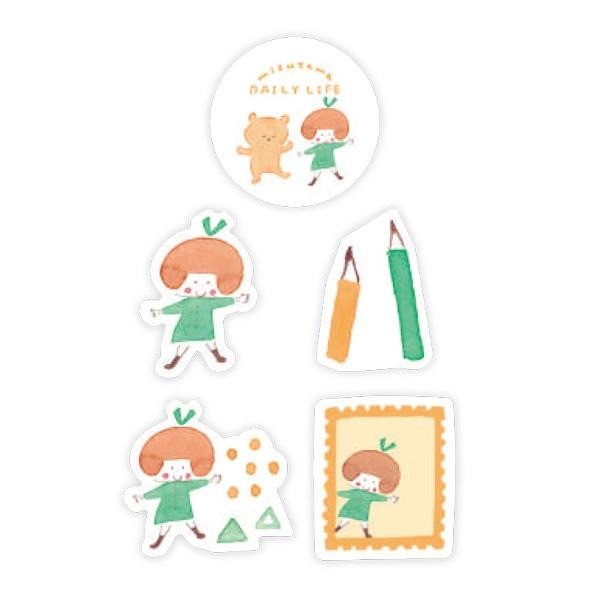 Mizutama Furukawa Daily Life Washi Flake Sticker