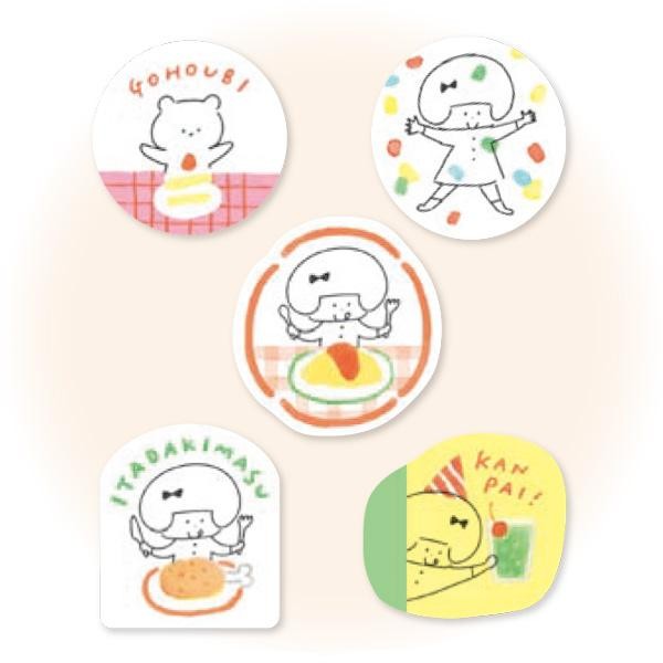 Mizutama Furukawashiko Kokoro Moyou Flake Sticker