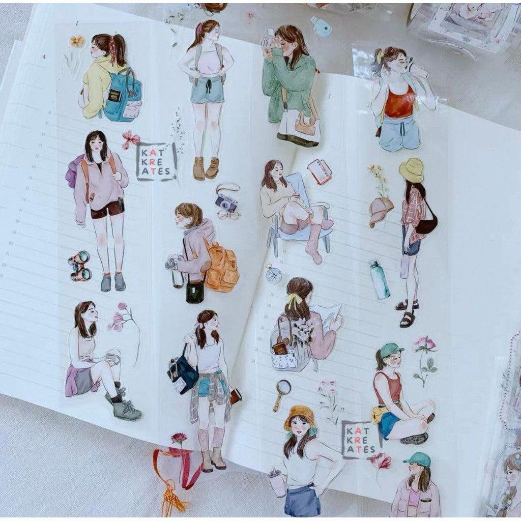 KAT KREATES Kiss Cut PET Sampler 100cm for Decoration